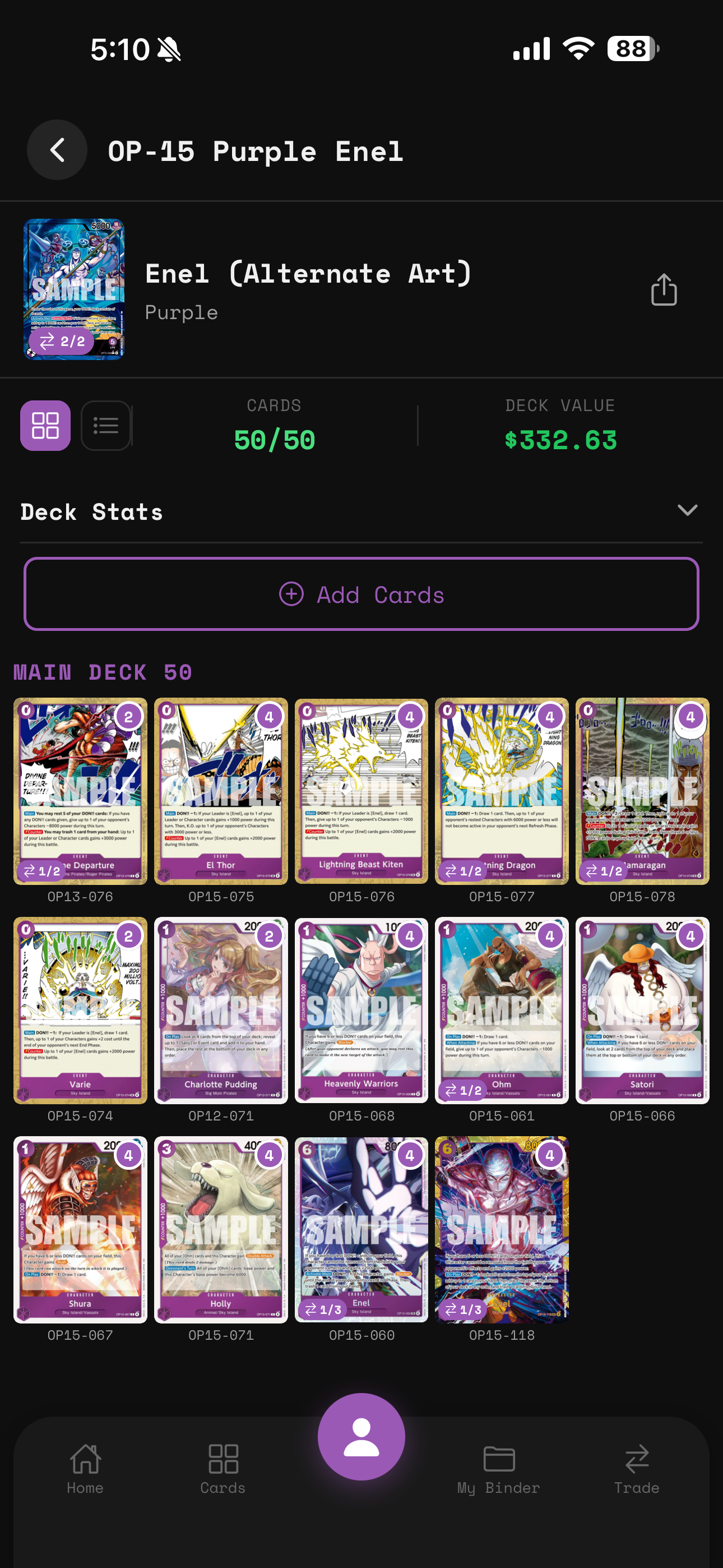 Deck builder